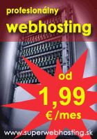 Profesionálny Webhosting od 65,- Sk/mesiac a Doména, Domény